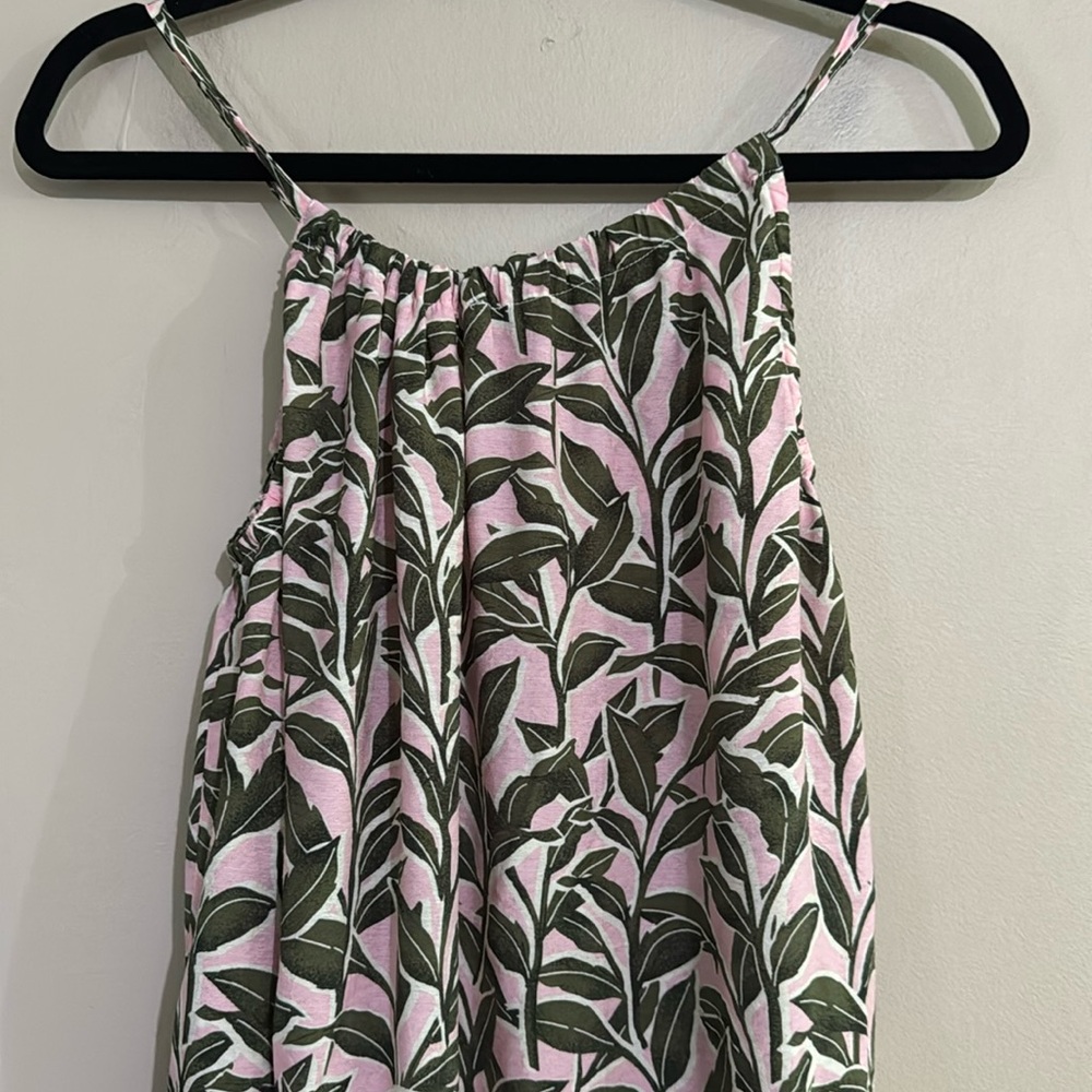 Moon River Pink Patterned Tropical Lightweight Ma… - image 5